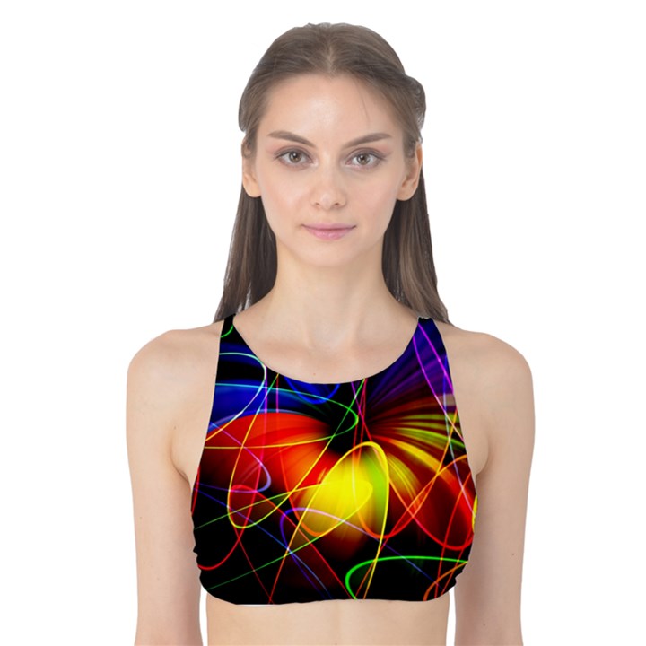 Fractal Pattern Abstract Chaos Tank Bikini Top