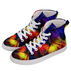 Fractal Pattern Abstract Chaos Men s Hi-top Skate Sneakers by Nexatart