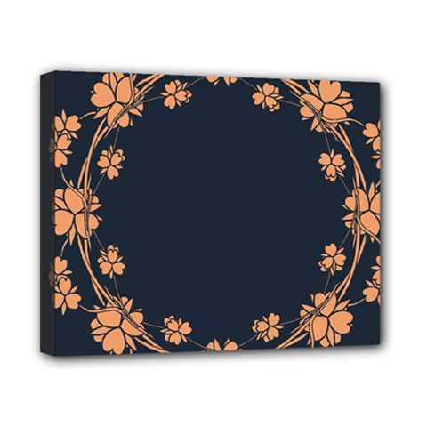 Floral Vintage Royal Frame Pattern Canvas 10  X 8  by Nexatart