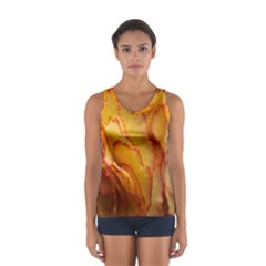 Flowers Leaves Leaf Floral Summer Sport Tank Top  by Nexatart