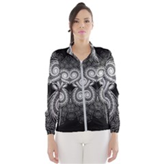 Fractal Filigree Lace Vintage Wind Breaker (women)