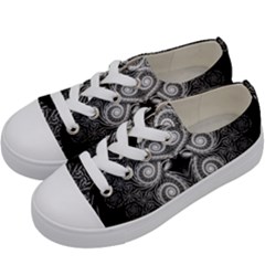 Fractal Filigree Lace Vintage Kids  Low Top Canvas Sneakers by Nexatart