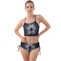 Fractal Filigree Lace Vintage Mini Tank Bikini Set by Nexatart