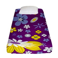 Floral Flowers Fitted Sheet (single Size)