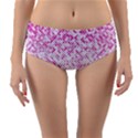 Halftone Dot Background Pattern Reversible Mid-Waist Bikini Bottoms View3