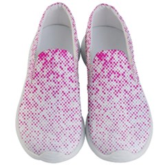 Halftone Dot Background Pattern Men s Lightweight Slip Ons