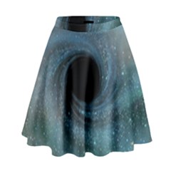 Cosmic Black Hole High Waist Skirt by Sapixe