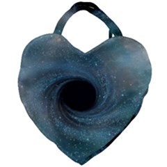 Cosmic Black Hole Giant Heart Shaped Tote by Sapixe