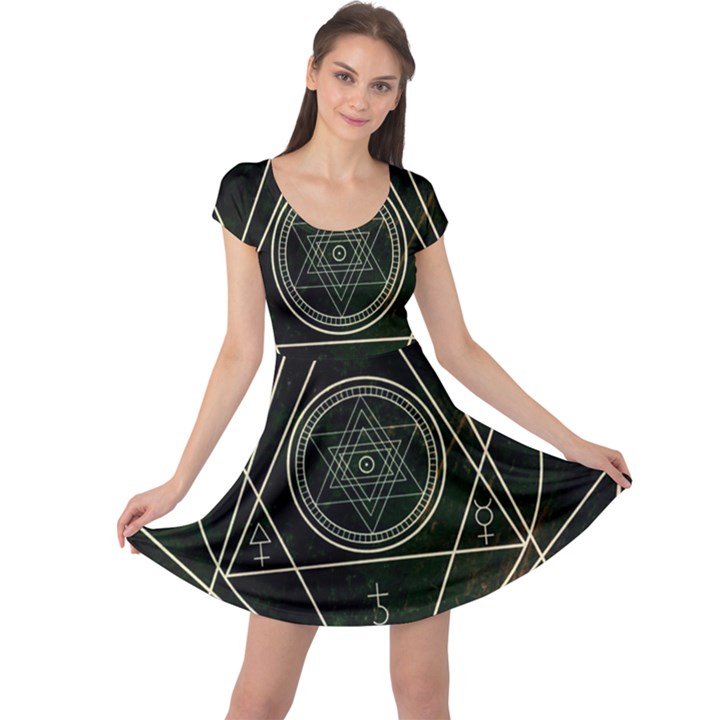 Cult Of Occult Death Detal Hardcore Heavy Cap Sleeve Dress