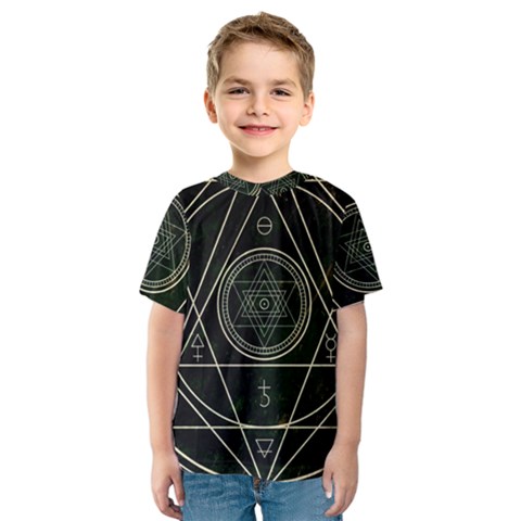 Cult Of Occult Death Detal Hardcore Heavy Kids  Sport Mesh Tee by Sapixe