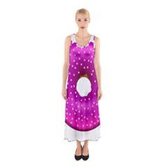 Donut Transparent Clip Art Sleeveless Maxi Dress by Sapixe