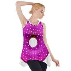 Donut Transparent Clip Art Side Drop Tank Tunic by Sapixe