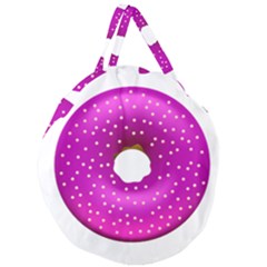 Donut Transparent Clip Art Giant Round Zipper Tote by Sapixe