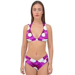 Donut Transparent Clip Art Double Strap Halter Bikini Set by Sapixe