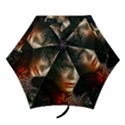 Digital Fantasy Girl Art Mini Folding Umbrellas View1