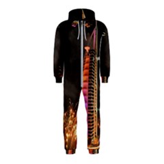 Dubai Burj Al Arab Hotels New Years Eve Celebration Fireworks Hooded Jumpsuit (kids) by Sapixe