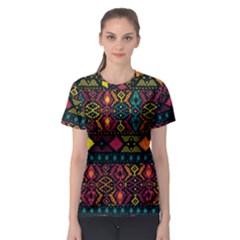 Ethnic Pattern Women s Sport Mesh Tee