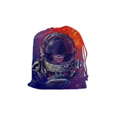 Eve Of Destruction Cgi 3d Sci Fi Space Drawstring Pouches (medium)  by Sapixe