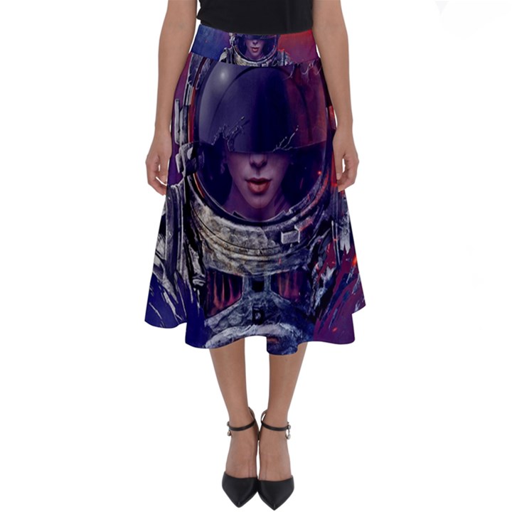 Eve Of Destruction Cgi 3d Sci Fi Space Perfect Length Midi Skirt