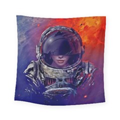 Eve Of Destruction Cgi 3d Sci Fi Space Square Tapestry (small) by Sapixe