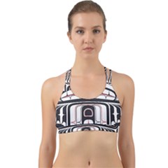 Ethnic Traditional Art Back Web Sports Bra by Sapixe