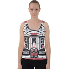 Ethnic Traditional Art Velvet Tank Top