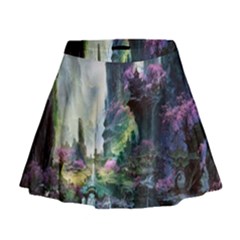 Fantastic World Fantasy Painting Mini Flare Skirt by Sapixe