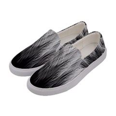 Feather Graphic Design Background Women s Canvas Slip Ons by Sapixe