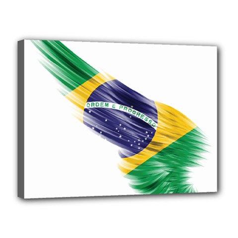 Flag Of Brazil Canvas 16  X 12 