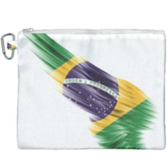 Flag Of Brazil Canvas Cosmetic Bag (xxxl) by Sapixe