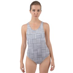 Flooring Household Pattern Cut-out Back One Piece Swimsuit by Sapixe