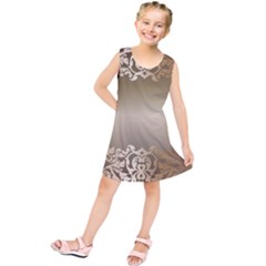 Floral Decoration Kids  Tunic Dress by Sapixe