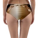 Floral metal pattern Reversible Mid-Waist Bikini Bottoms View2