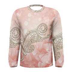 Wonderful Soft Flowers With Floral Elements Men s Long Sleeve Tee by FantasyWorld7