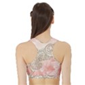 Wonderful Soft Flowers With Floral Elements Sports Bra with Border View2