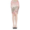 Wonderful Soft Flowers With Floral Elements Midi Wrap Pencil Skirt View1