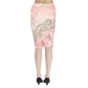 Wonderful Soft Flowers With Floral Elements Midi Wrap Pencil Skirt View2