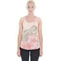 Wonderful Soft Flowers With Floral Elements Piece Up Tank Top View1