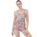 Wonderful Soft Flowers With Floral Elements Boyleg Tankini Set  View1