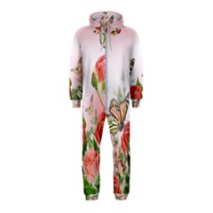 Flora Butterfly Roses Hooded Jumpsuit (kids) by Sapixe