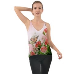 Flora Butterfly Roses Cami by Sapixe