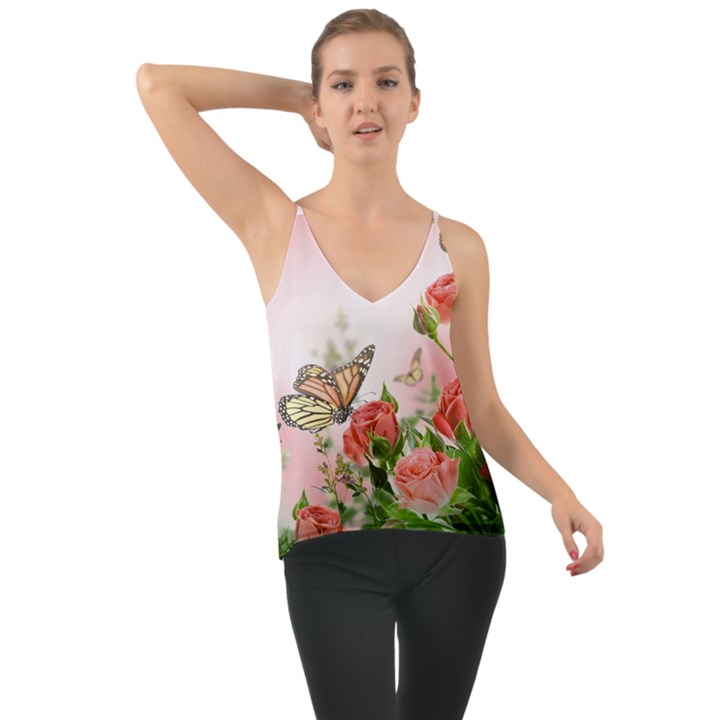 Flora Butterfly Roses Cami