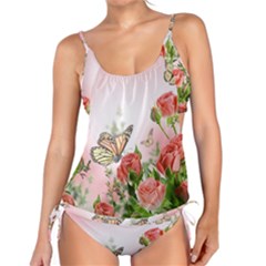 Flora Butterfly Roses Tankini Set by Sapixe