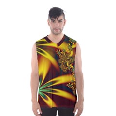 Floral Design Computer Digital Art Design Illustration Men s Basketball Tank Top by Sapixe