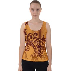 Floral Vintage Velvet Tank Top