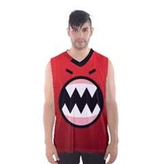 Funny Angry Men s Basketball Tank Top by Sapixe