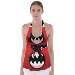 Funny Angry Babydoll Tankini Top by Sapixe