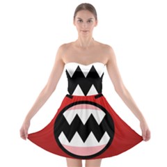 Funny Angry Strapless Bra Top Dress by Sapixe