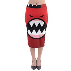 Funny Angry Midi Pencil Skirt by Sapixe