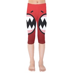 Funny Angry Kids  Capri Leggings  by Sapixe